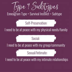 Type Nine Subtypes .